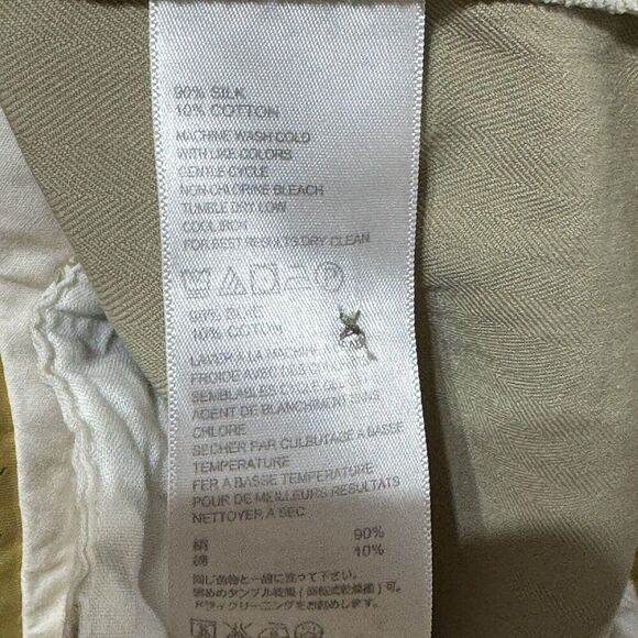 Tommy Bahama Casual Shorts Men's 38 Pleated Khaki‎ Brown Silk Cotton Blend - Picture 7 of 12